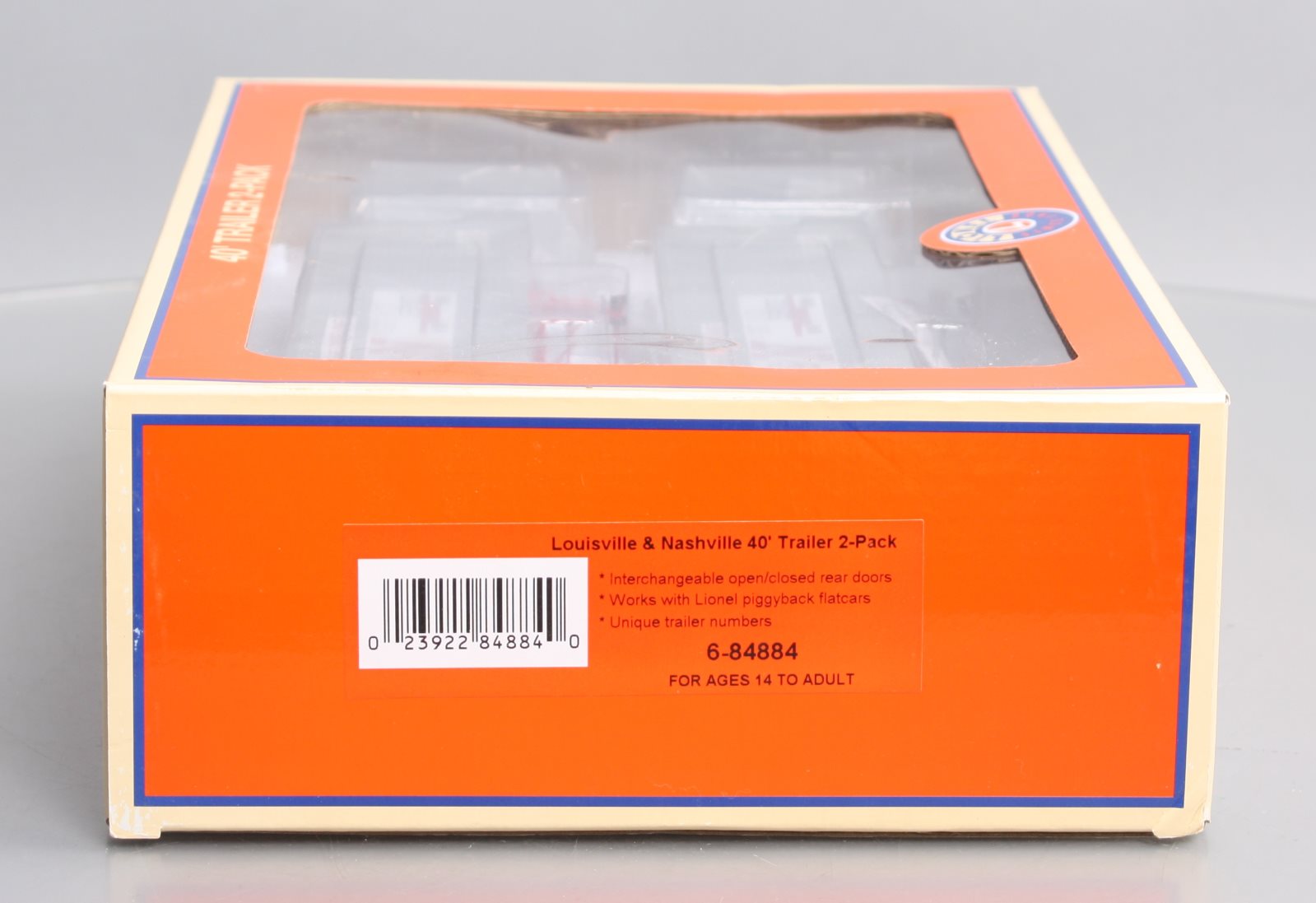 Lionel 6-84884 O Louisville & Nashville 40' Trailer (Pack of 2)