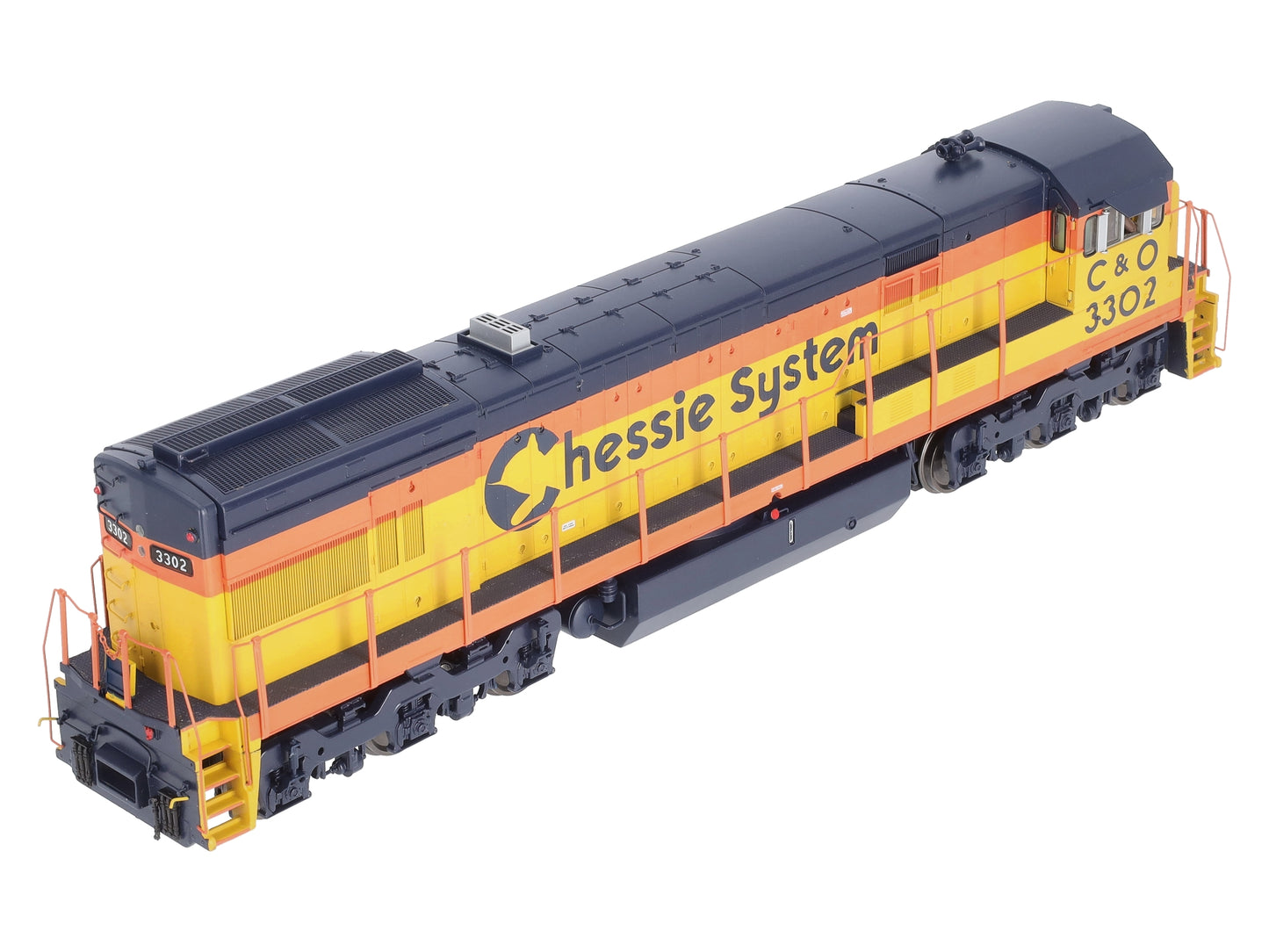 MTH 20-2845-2 O Chessie U30C Diesel Engine w/PS2 #3300 (Scale Wheels)