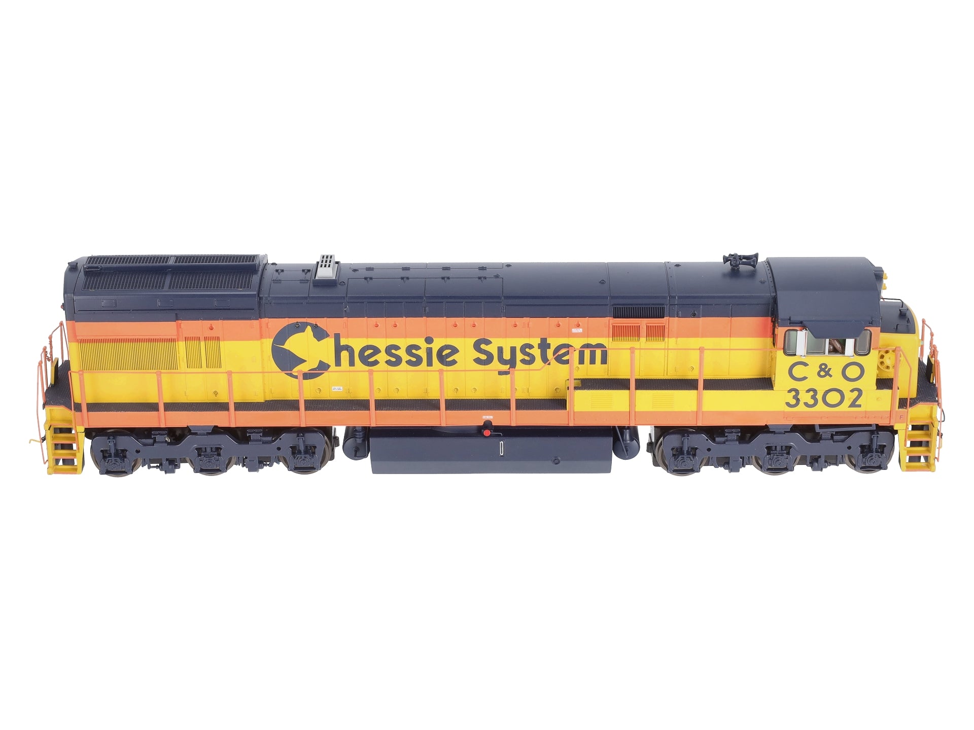 MTH 20-2845-2 O Chessie U30C Diesel Engine w/PS2 #3300 (Scale Wheels)
