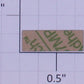 Lionel 19150-10 #2503 C&O Aluminum Passenger Car Number Board w Adhesive