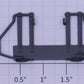 Lionel 18228-237 Gray and White End Handrail without Chain