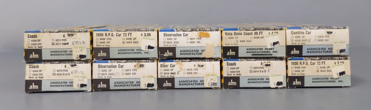 AHM HO Scale Erie Lackawanna Passeneger Cars [10] -Custom VG/Box