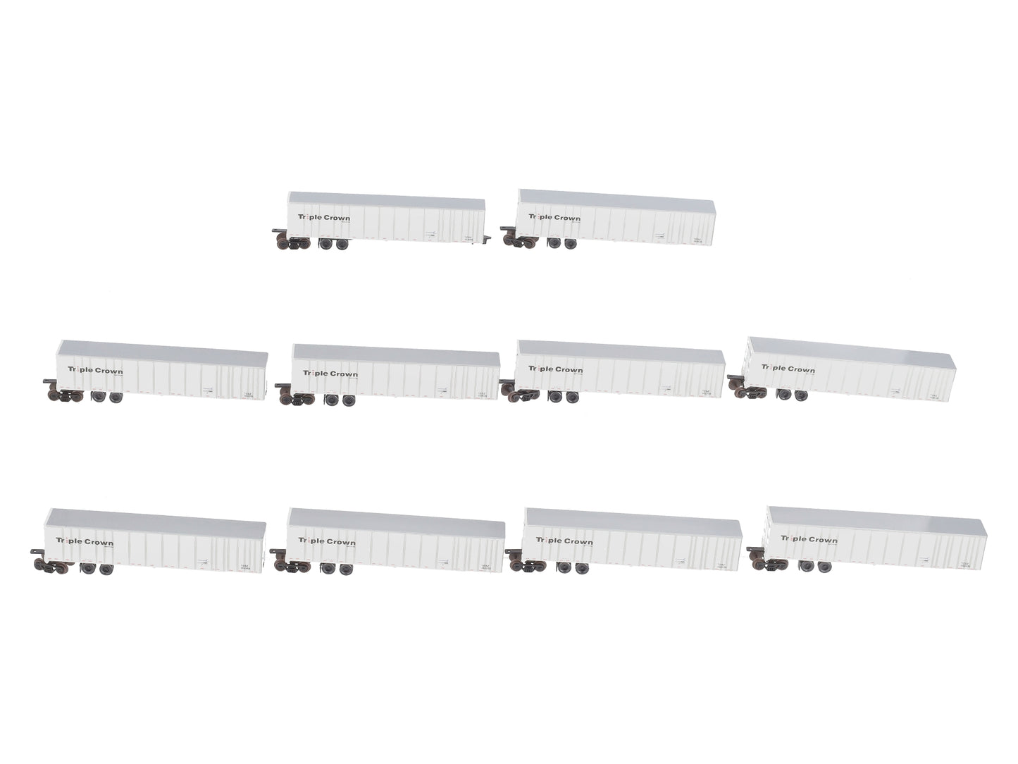 Deluxe Innovations 180130 N Triple Crown Services Set #2 Roadrailer (Pack of 10) EX/Box