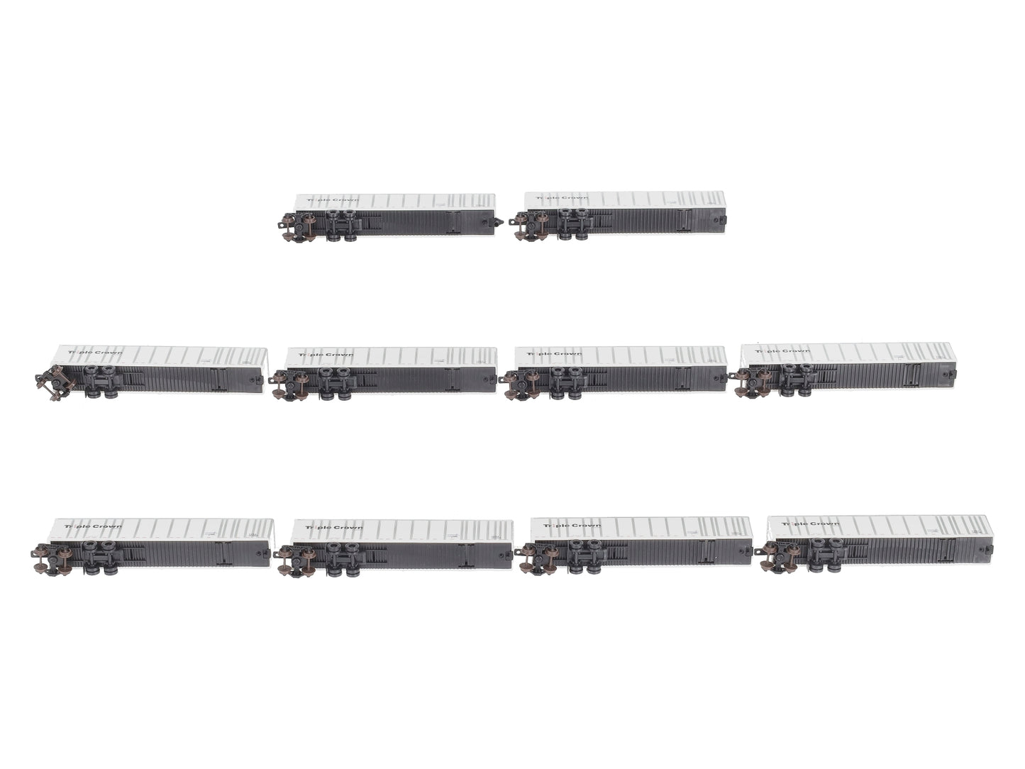 Deluxe Innovations 180130 N Triple Crown Services Set #2 Roadrailer (Pack of 10) EX/Box