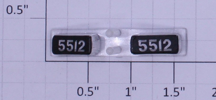 Lionel 18221-37 #5512 SD-50 Headlight Number Board and Lens Insert