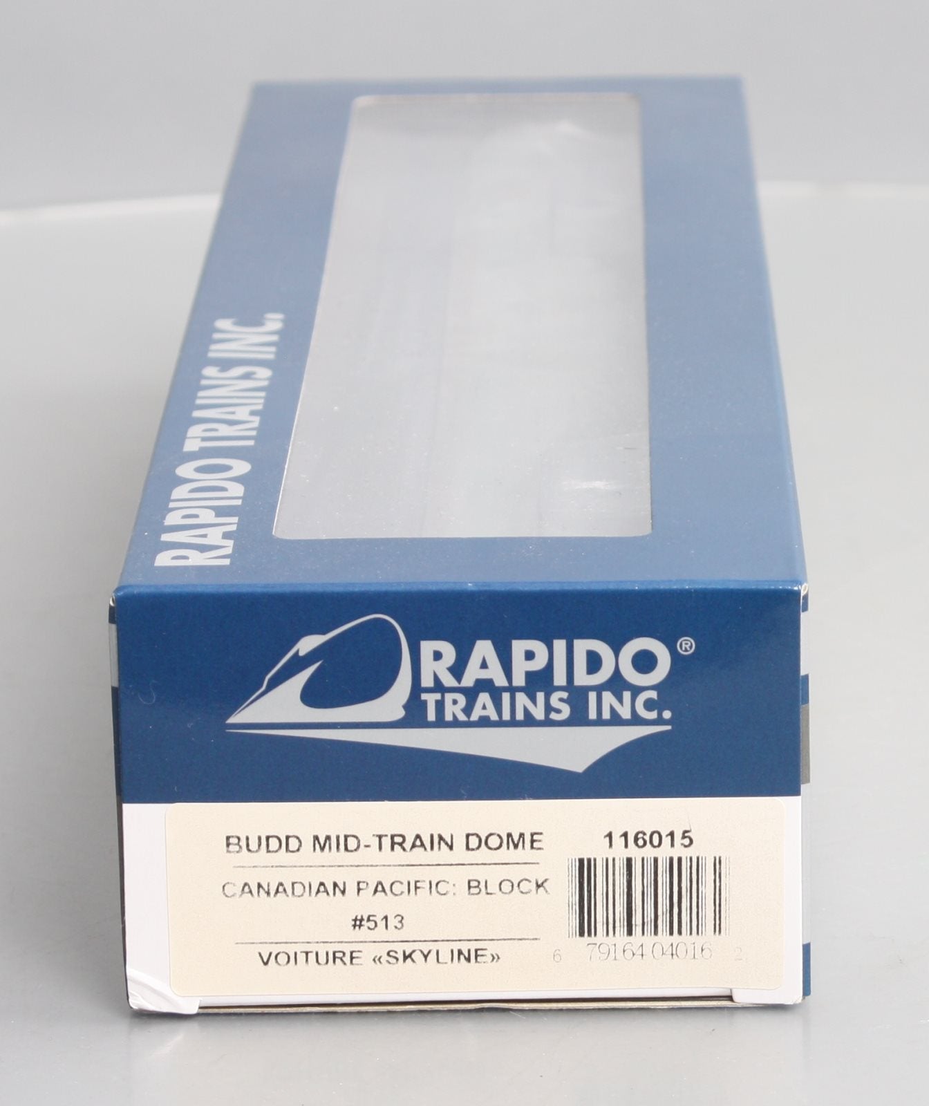 Rapido Trains 116015 HO Canadian Pacific Budd Mid-Train Dome #513