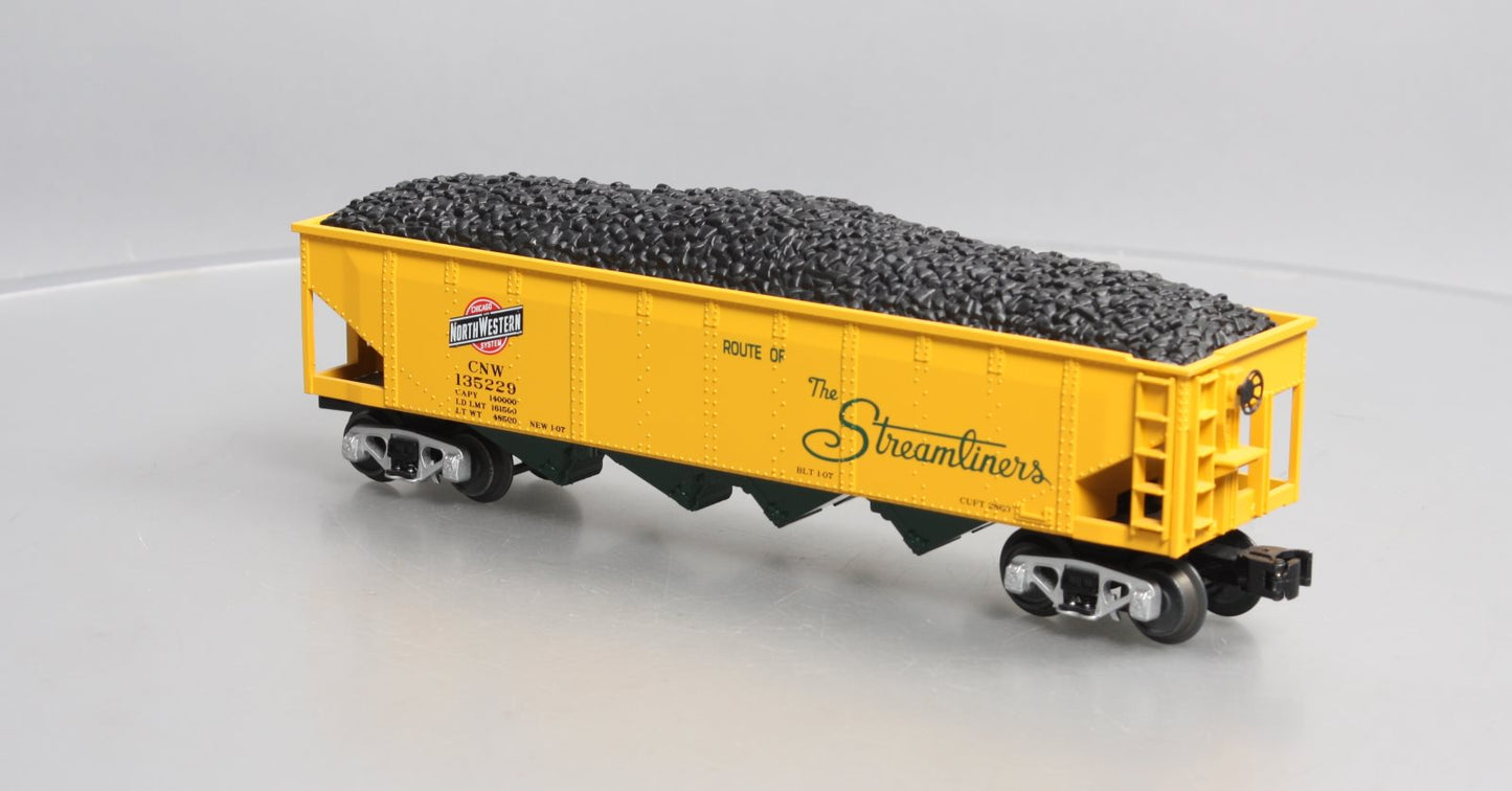MTH 30-75683 O Chicago North Western RailKing 4-Bay Hopper Car #135229