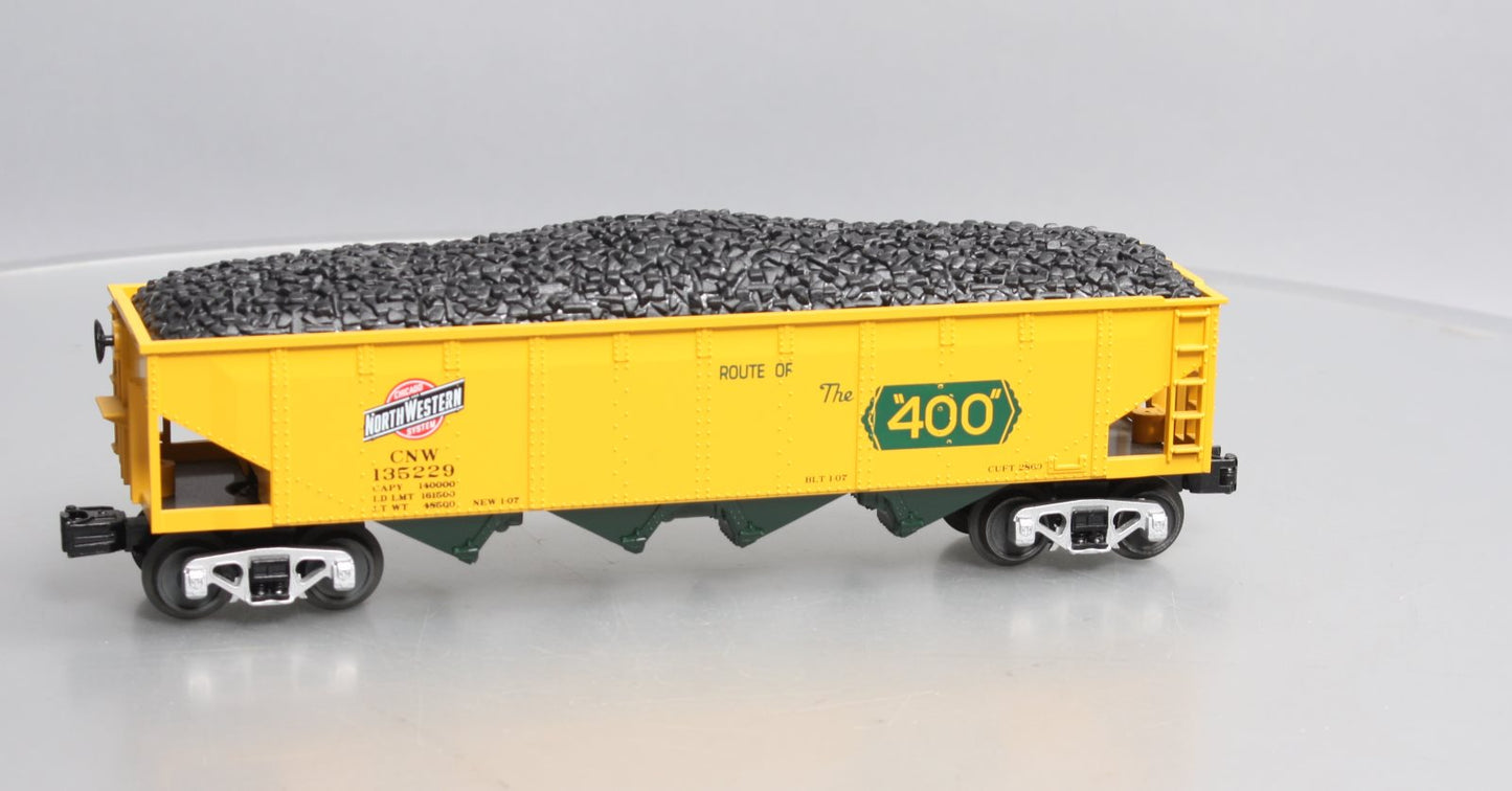 MTH 30-75683 O Chicago North Western RailKing 4-Bay Hopper Car #135229