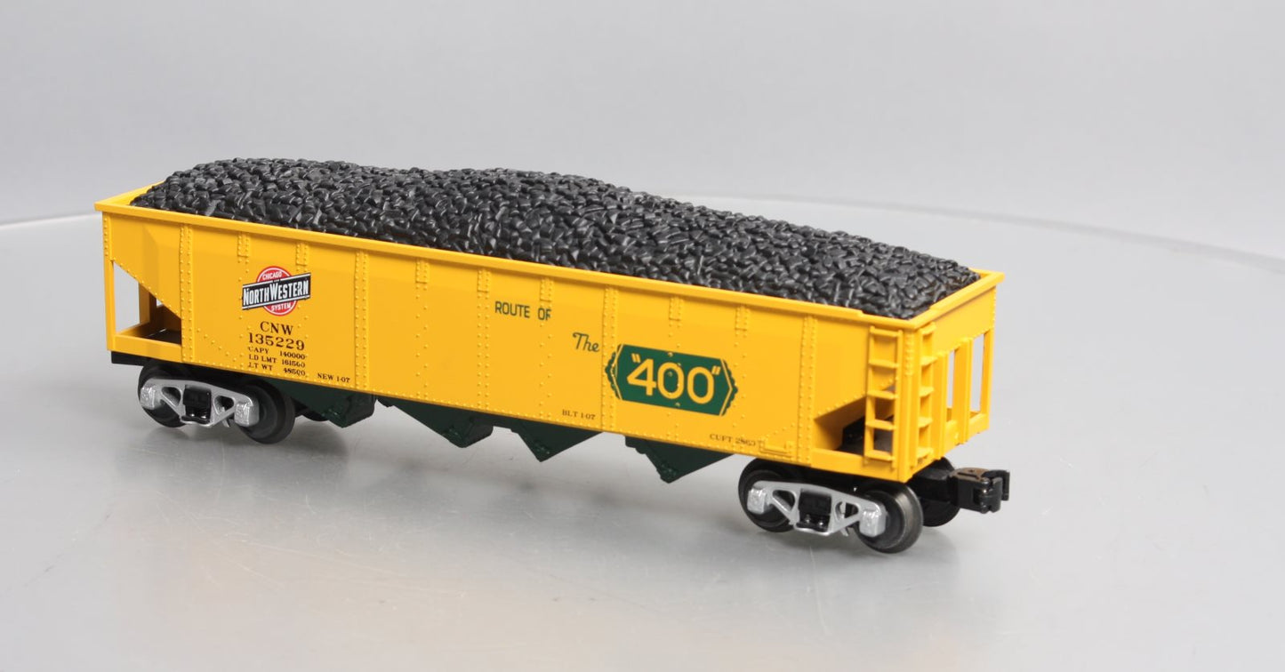 MTH 30-75683 O Chicago North Western RailKing 4-Bay Hopper Car #135229