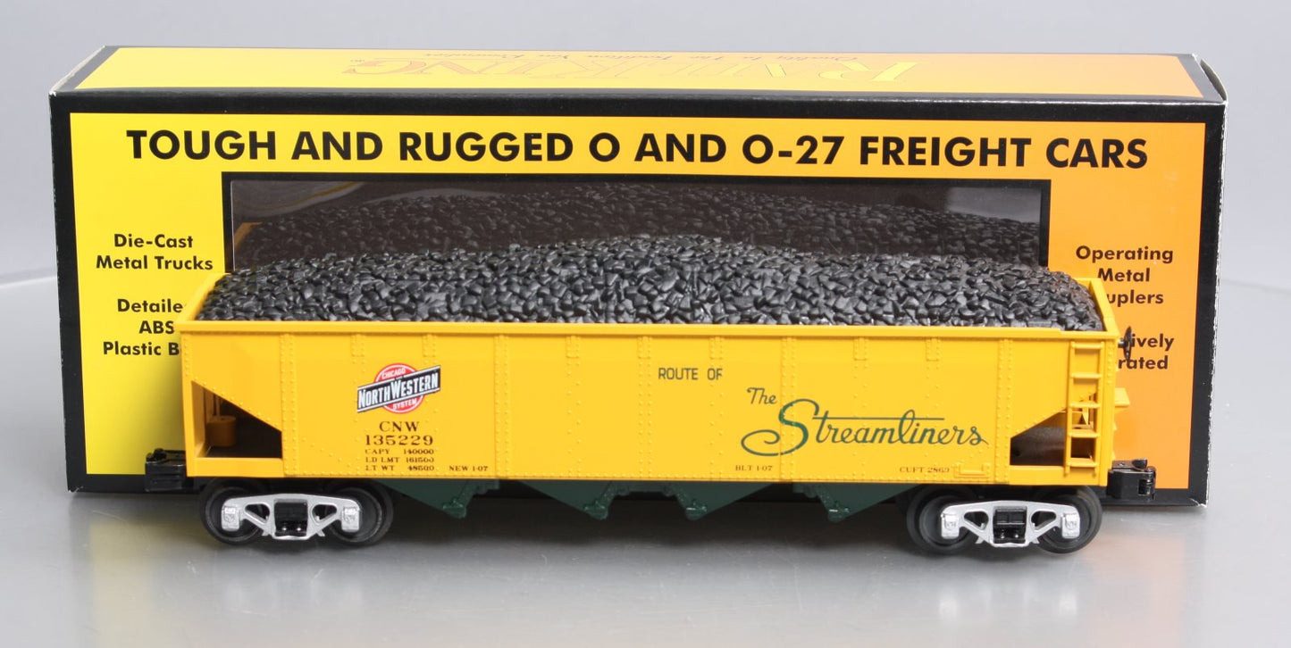 MTH 30-75683 O Chicago North Western RailKing 4-Bay Hopper Car #135229