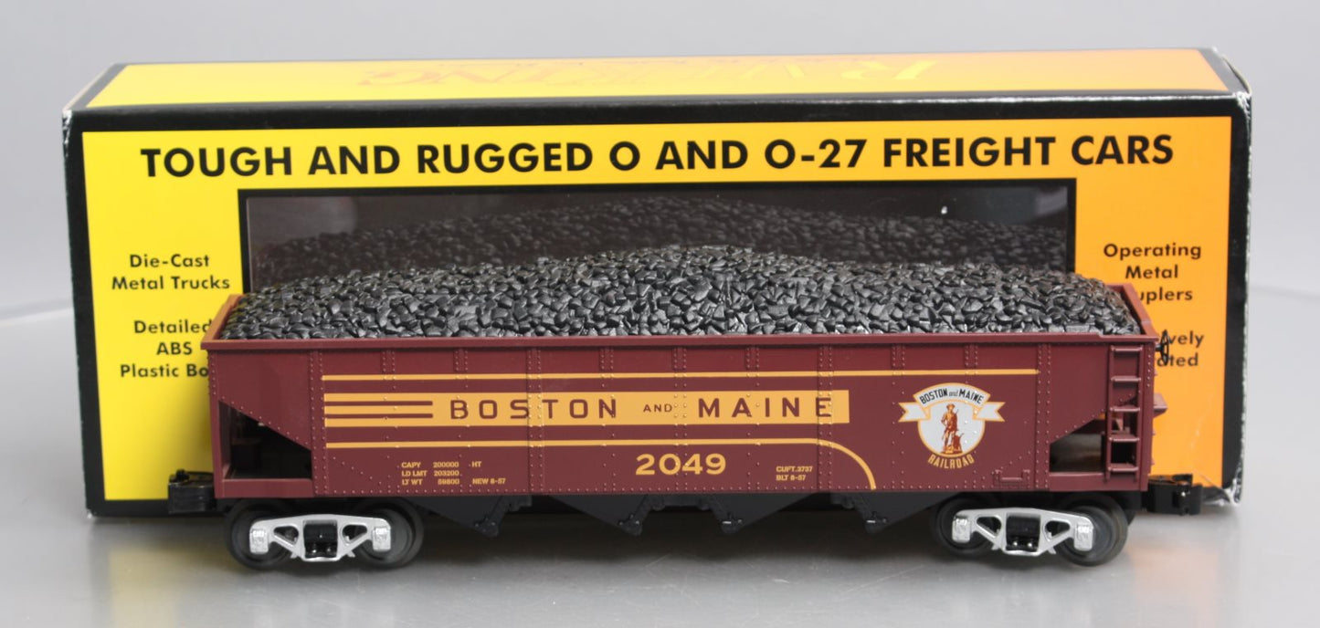 MTH 30-75685 O Boston & Maine 4-Bay Hopper #2049 LN/Box