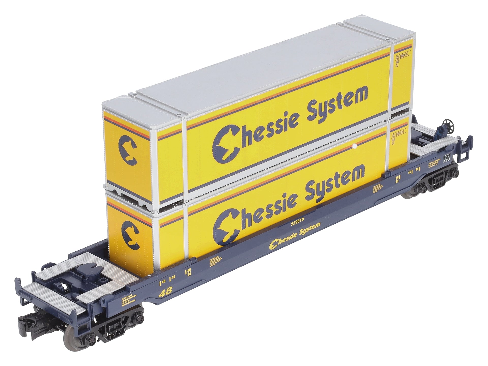 MTH 30-76394 O Gauge Chessie Husky Stack Car #252010