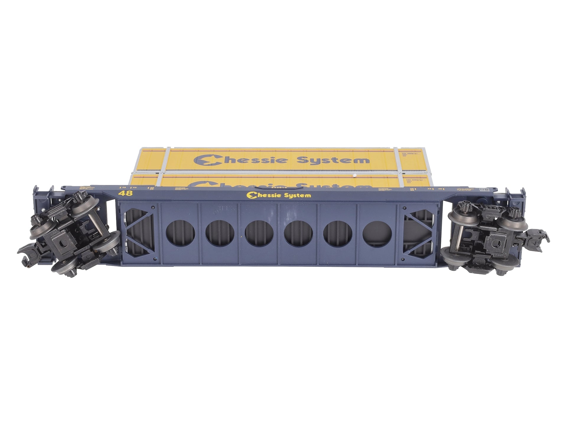 MTH 30-76394 O Gauge Chessie Husky Stack Car #252010