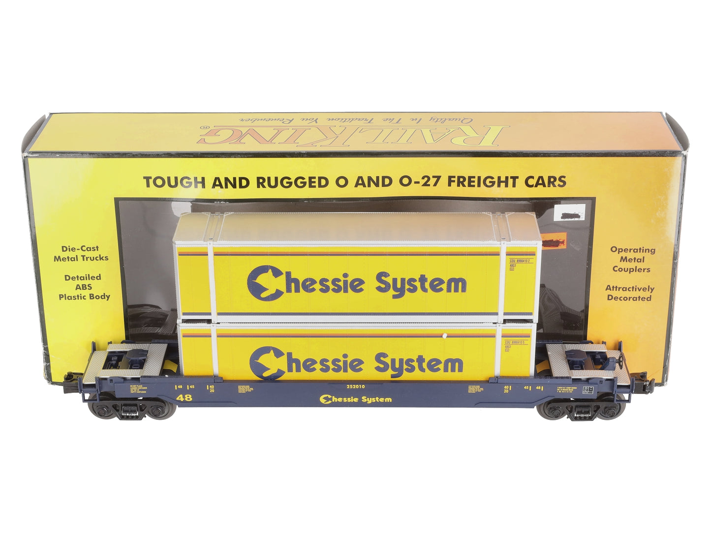 MTH 30-76394 O Gauge Chessie Husky Stack Car #252010