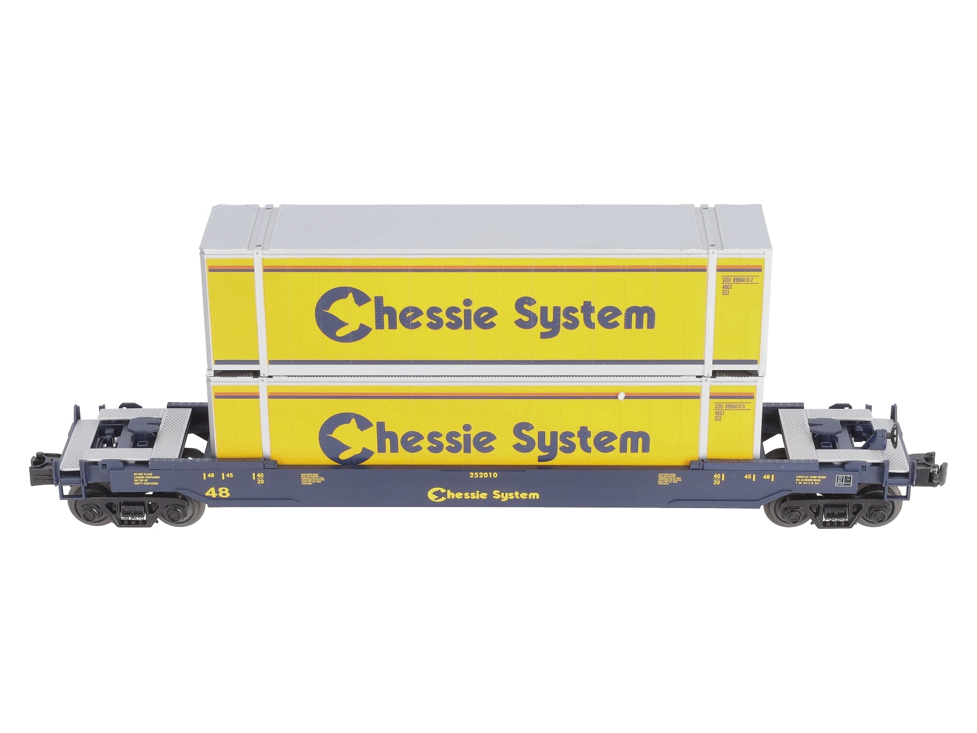 MTH 30-76394 O Gauge Chessie Husky Stack Car #252010