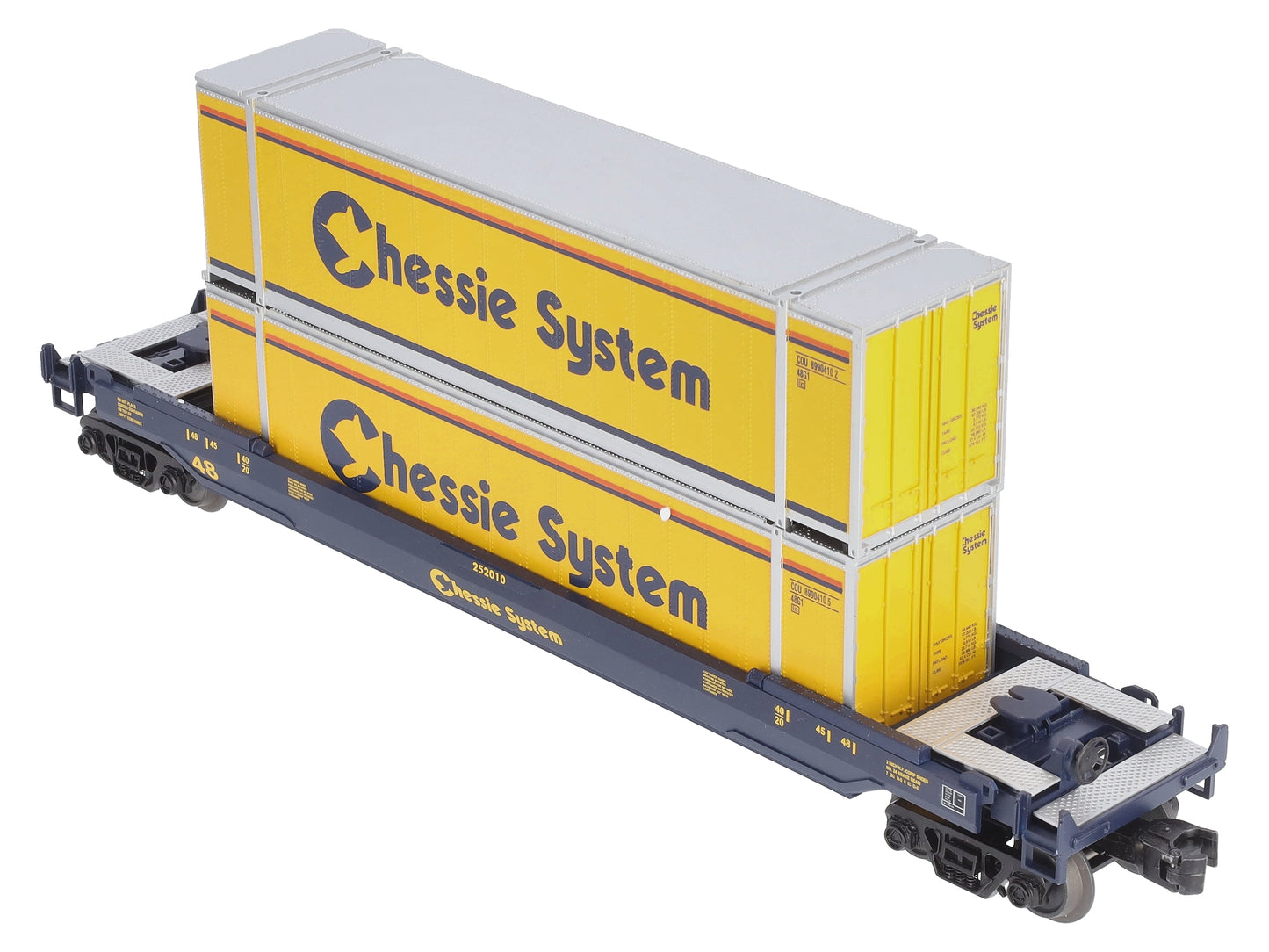 MTH 30-76394 O Gauge Chessie Husky Stack Car #252010