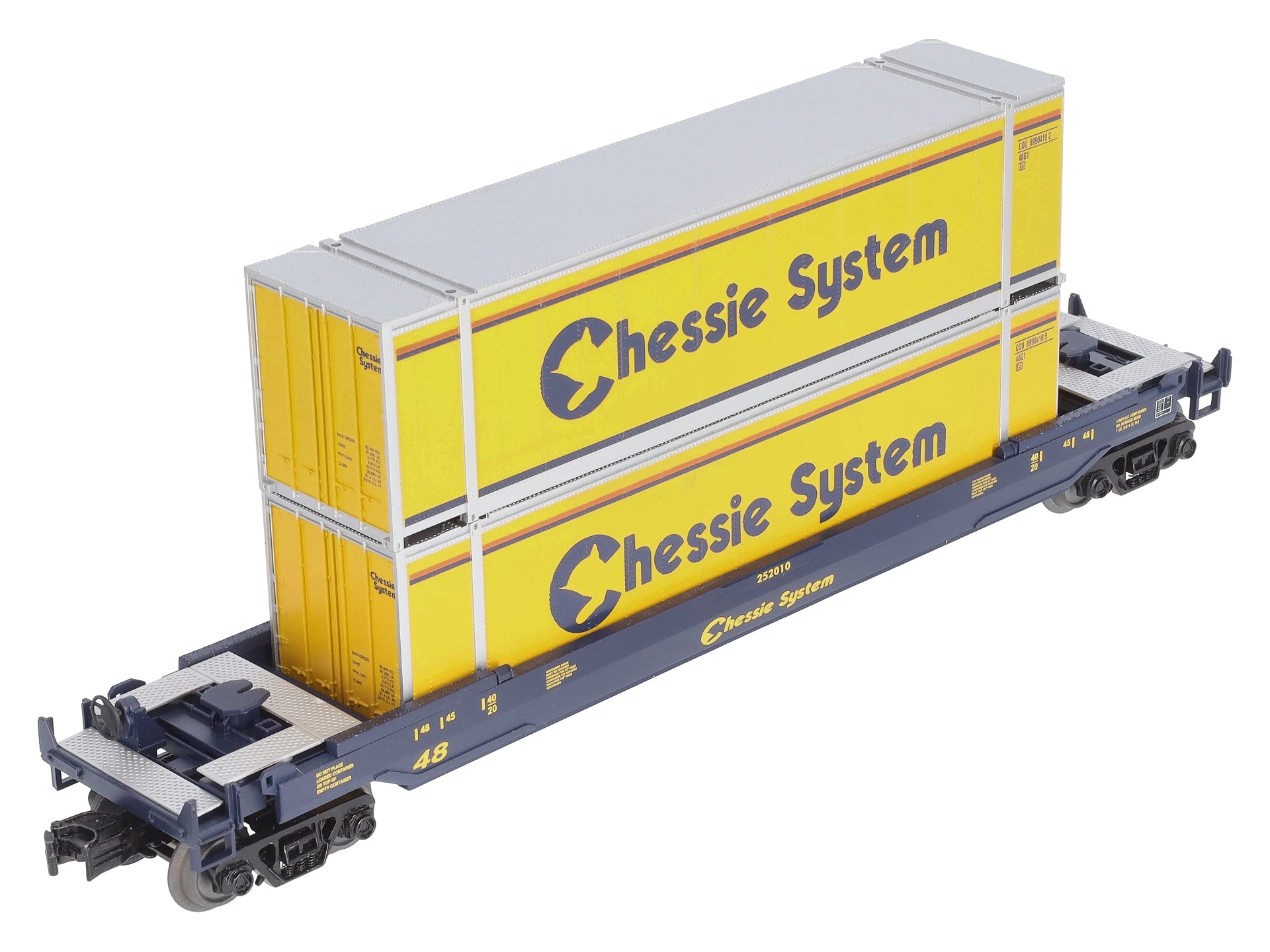 MTH 30-76394 O Gauge Chessie Husky Stack Car #252010