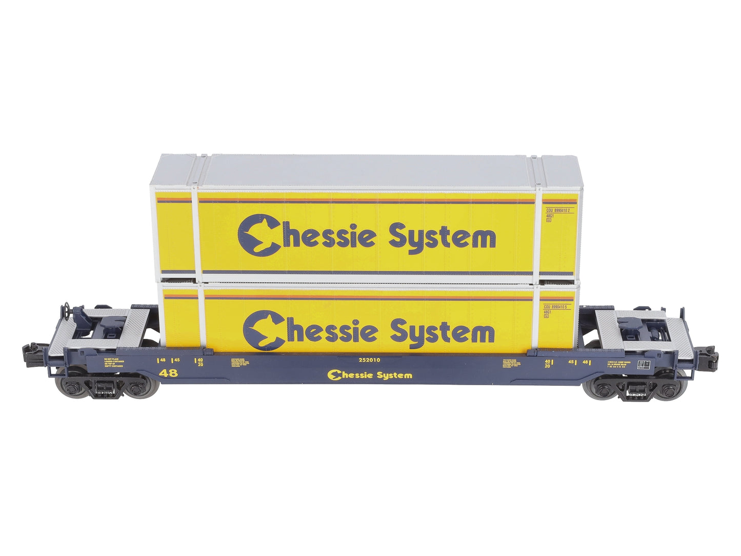 MTH 30-76394 O Gauge Chessie Husky Stack Car #252010