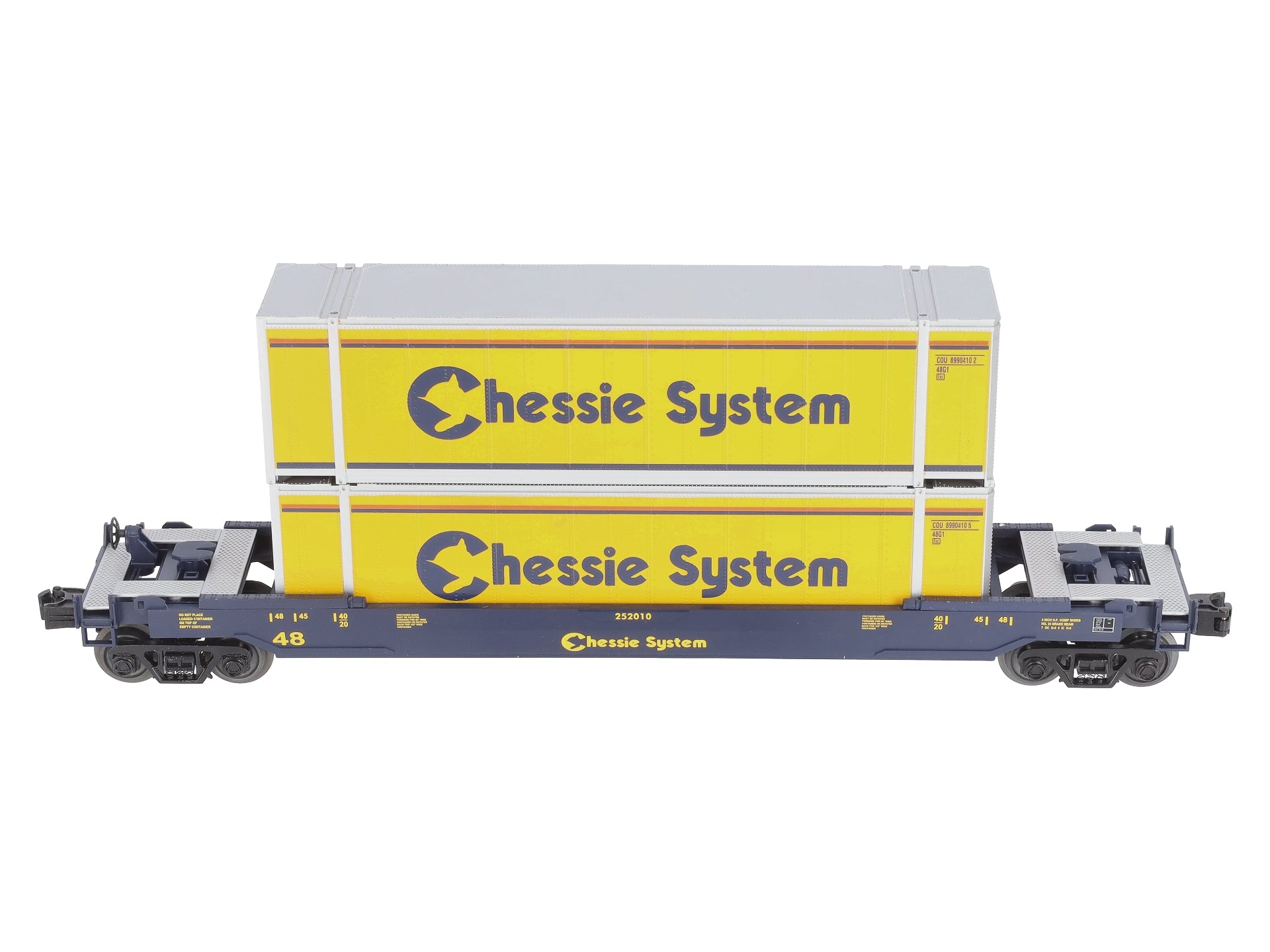 MTH 30-76394 O Gauge Chessie Husky Stack Car #252010