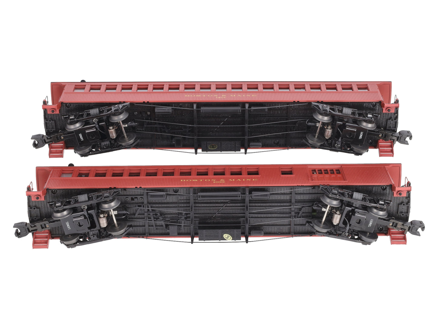 Lionel 2227200 O Boston & Maine Wood Coach/Combine (Set of 2)