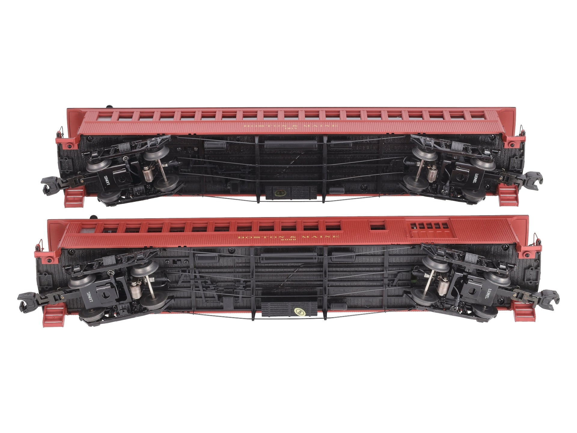 Lionel 2227200 O Boston & Maine Wood Coach/Combine (Set of 2)