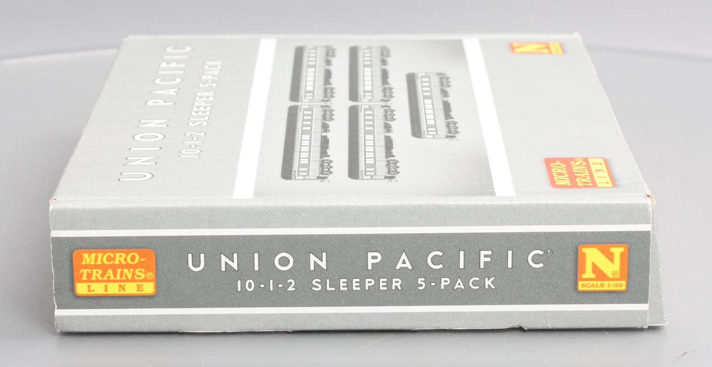 Micro-Trains 99301820 N UP Heavyweight 10-2-1 5-Car Sleeper Car (Set of 5)