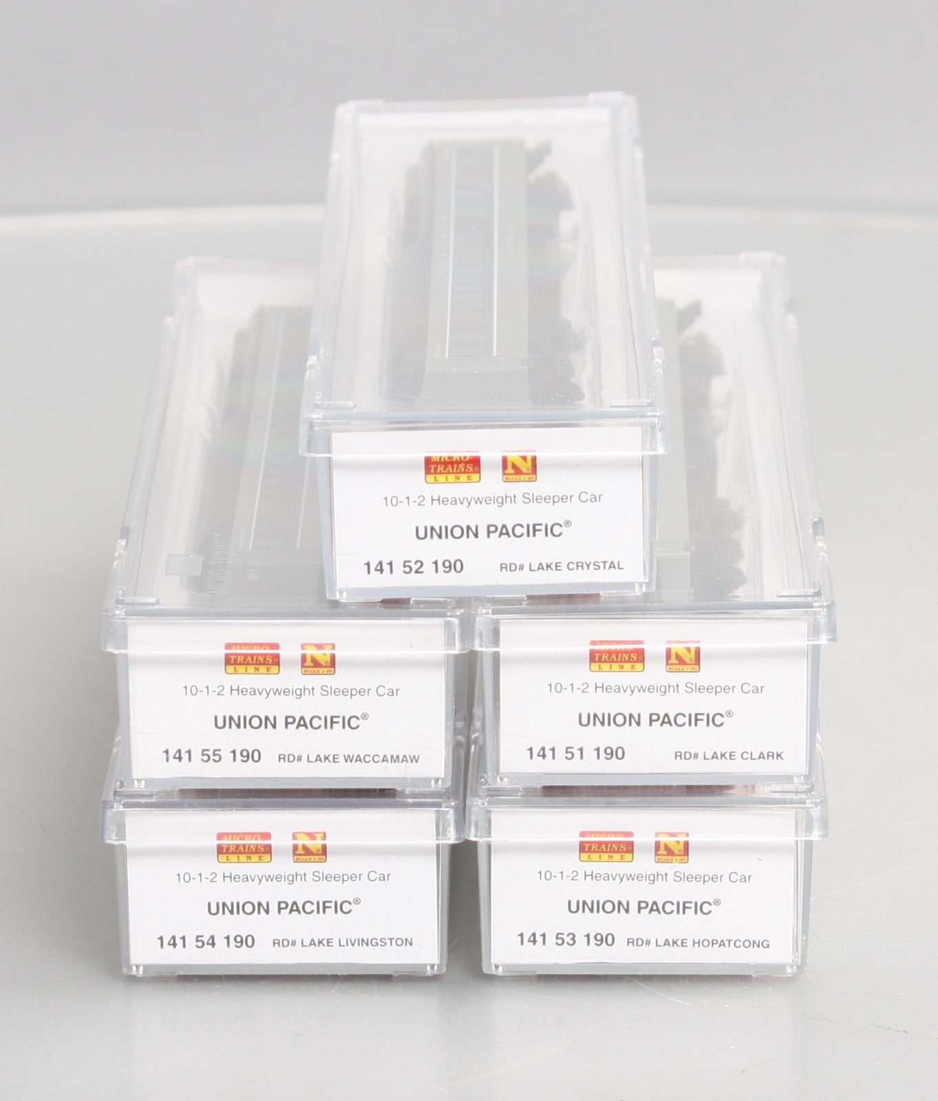 Micro-Trains 99301820 N UP Heavyweight 10-2-1 5-Car Sleeper Car (Set of 5)