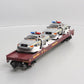 MTH 20-98488 O Ohio Central Flatcar with 2 Ford Police Cars #891525 LN/Box
