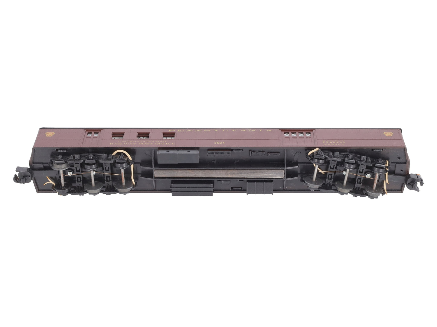 American Models S Scale Hi-Rail PRR 70' Heavyweight RPO Car #1624 LN/Box