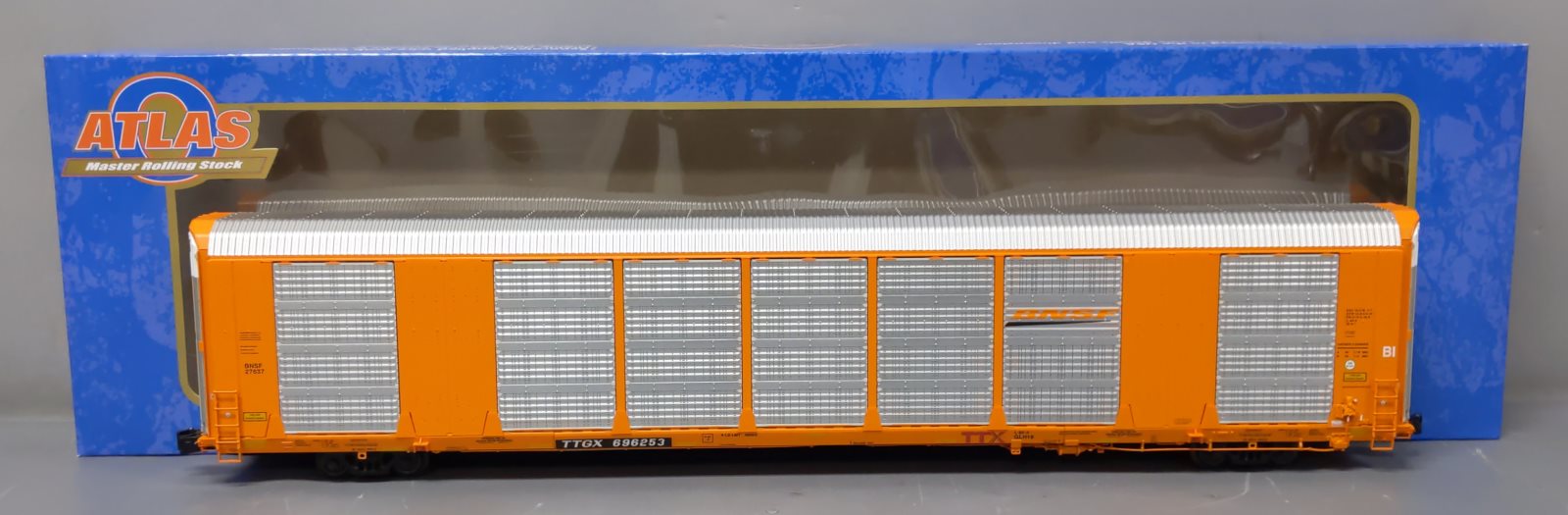 Atlas 3007420-4 O Gauge BNSF Gunderson Multi-Max Autorack #696253 (3-Rail) LN/Box
