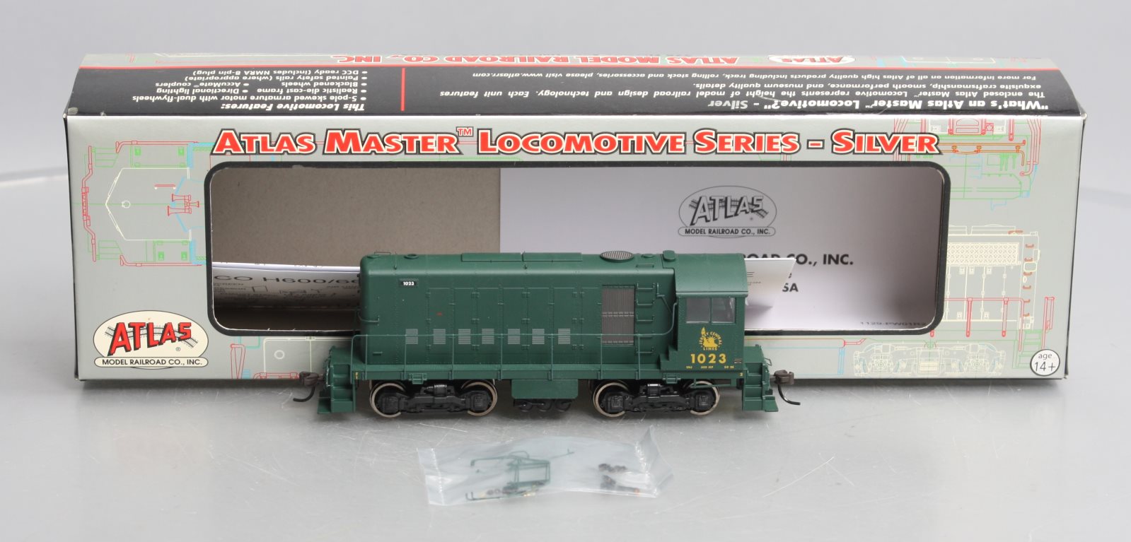 Atlas 10000786 HO Central of New Jersey HH600 Locomotive #1023