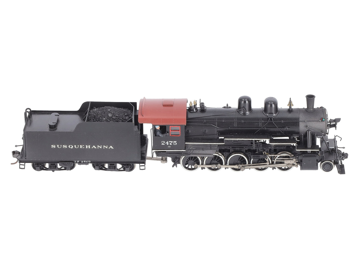 Sunset Models HO BRASS 2-10-0 NYS&W Steam Locomotive & Tender - Custom Painted EX/Box