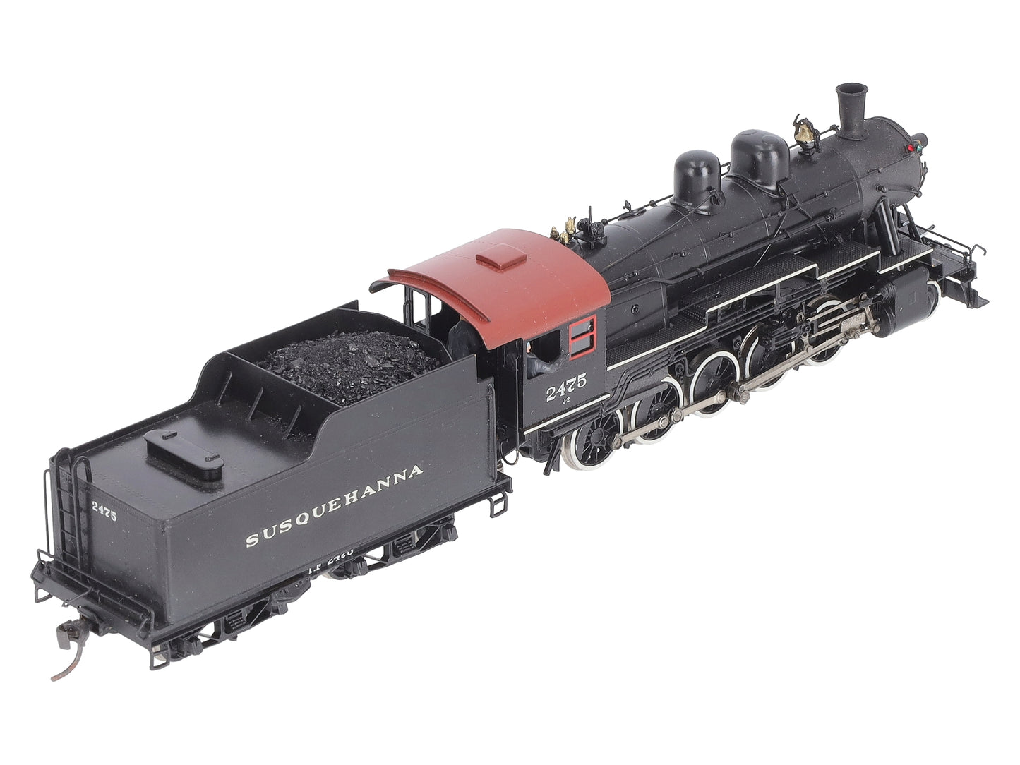 Sunset Models HO BRASS 2-10-0 NYS&W Steam Locomotive & Tender - Custom Painted EX/Box