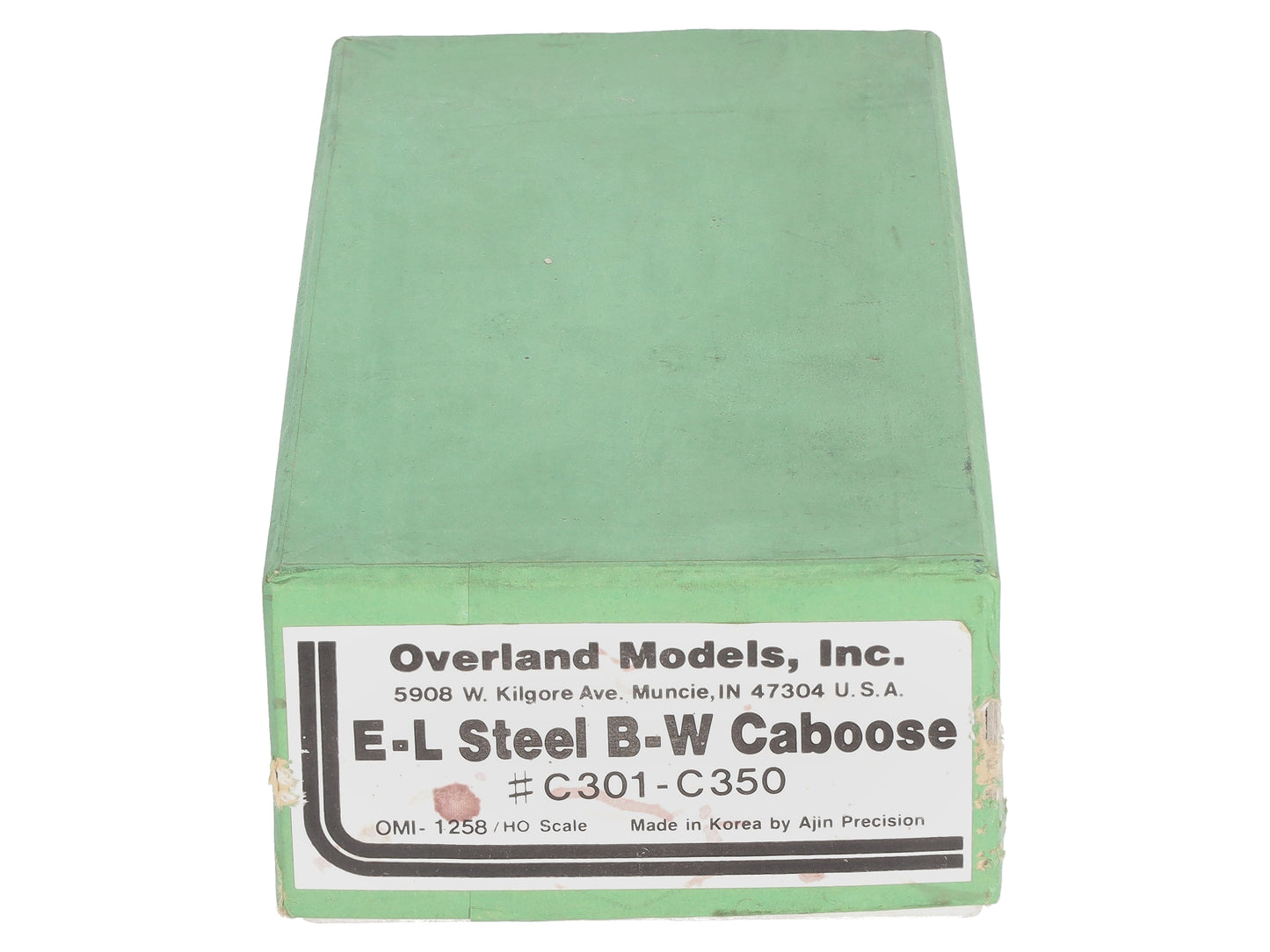 Overland 1258 HO BRASS Erie Railroad B-W Caboose - Unpainted EX/Box
