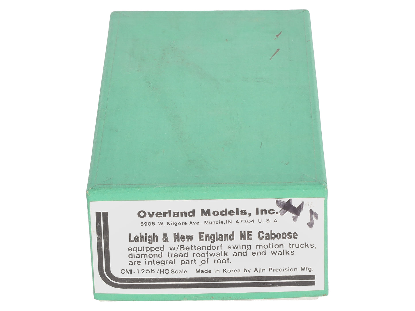 Overland OMI-1256 HO BRASS Lehigh & New England NE Caboose - Unpainted EX/Box