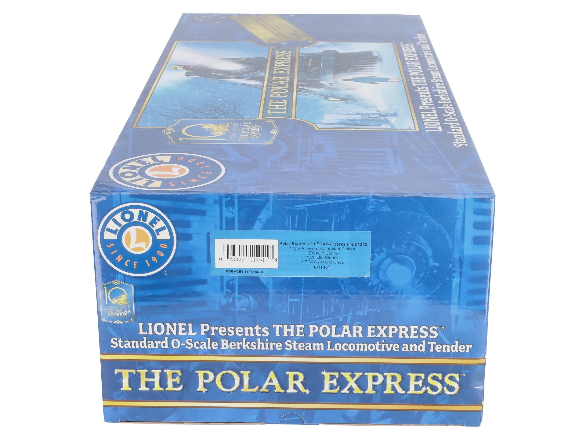Lionel 6-11451 O Polar Express 10th Anniversary Berkshire Steam Locomotive #1225