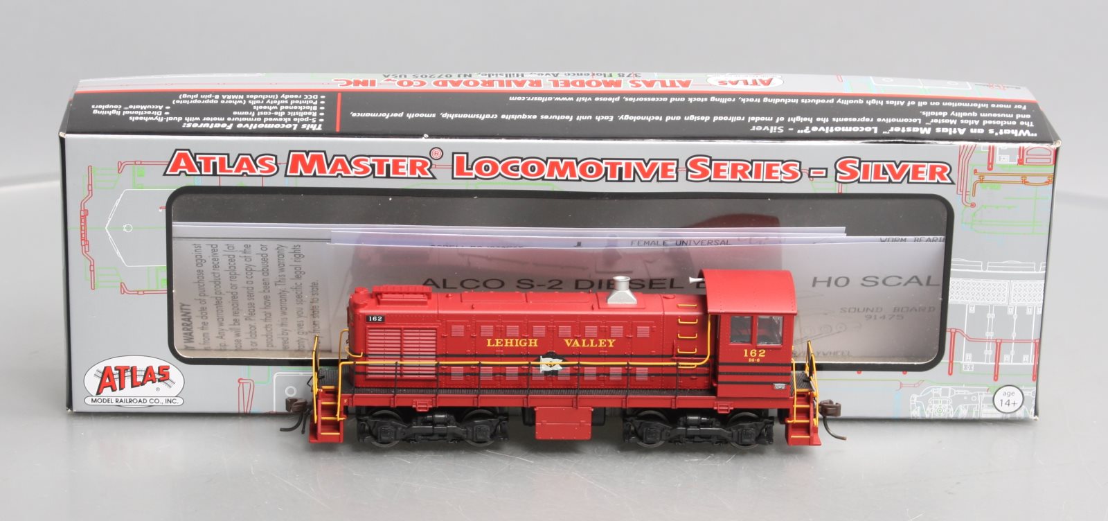 Atlas 10001895 HO Scale Lehigh Valley ALCO S-2 Diesel Locomotive #162