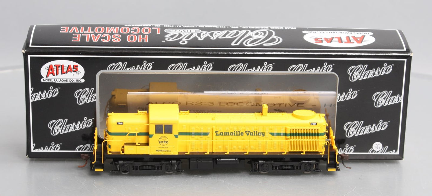 Atlas 10001296 HO Scale Lamoille Valley RS-3 Diesel Locomotive #7801