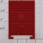 Lionel 17247-14 Red Box Car Door