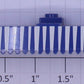 K-Line K4622-03-06 Blue Observation End Canopy with White Stripes