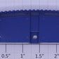 K-Line K4622-03-06 Blue Observation End Canopy with White Stripes