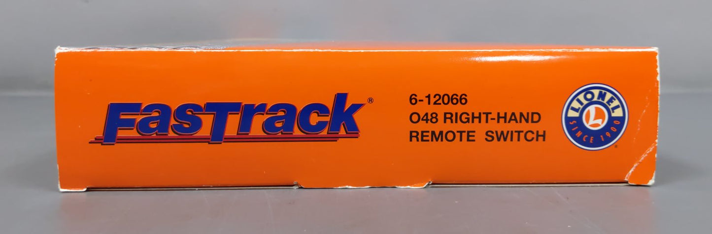 Lionel 6-12066 O O48 Right Hand Remote-Control 30° FasTrack Switch Turnout EX/Box
