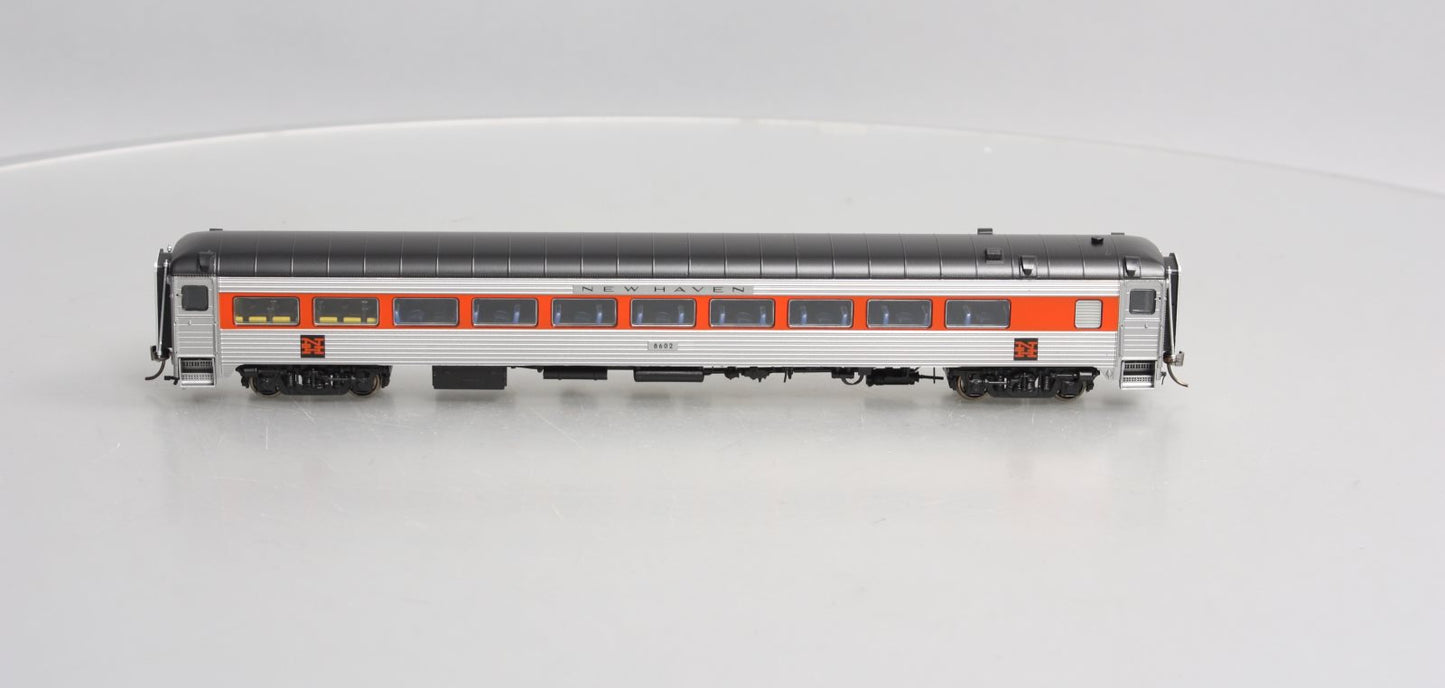 Rapido Trains 17023 HO New Haven Pullman-Bradley Stainless Steel Coach #8602