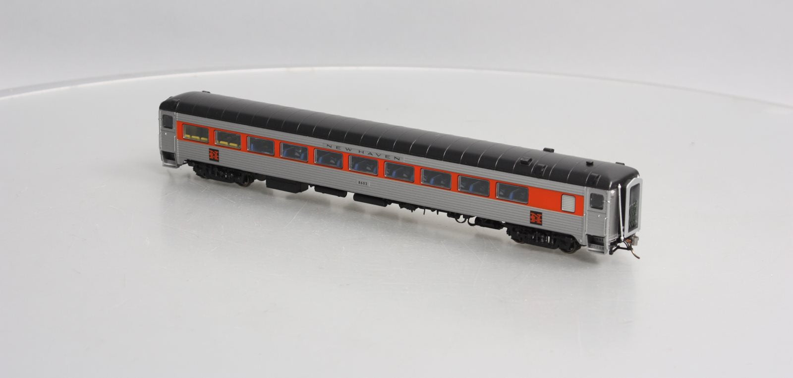 Rapido Trains 17023 HO New Haven Pullman-Bradley Stainless Steel Coach #8602