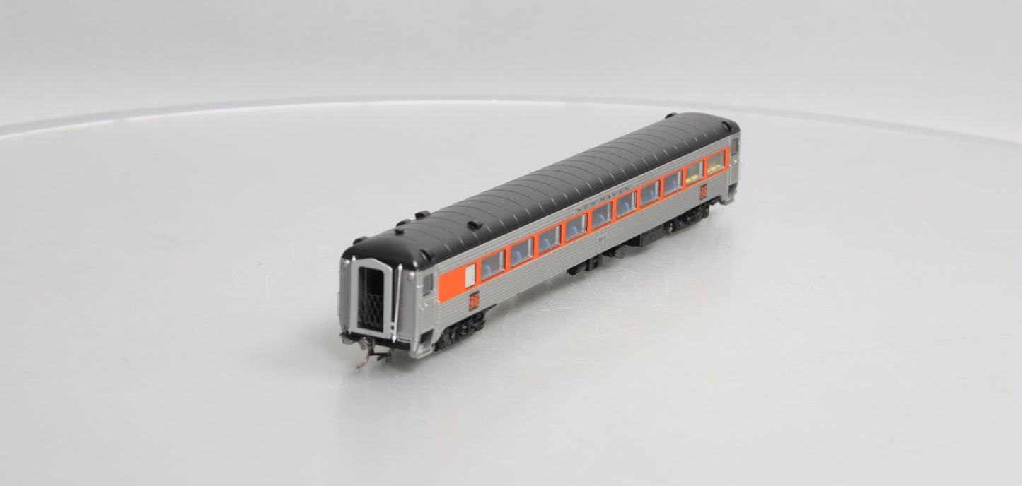 Rapido Trains 17023 HO New Haven Pullman-Bradley Stainless Steel Coach #8602
