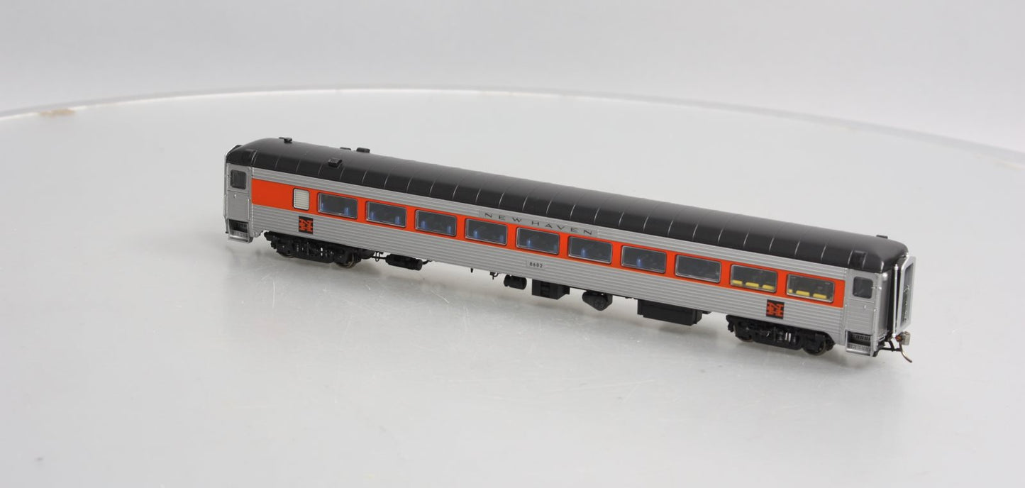 Rapido Trains 17023 HO New Haven Pullman-Bradley Stainless Steel Coach #8602