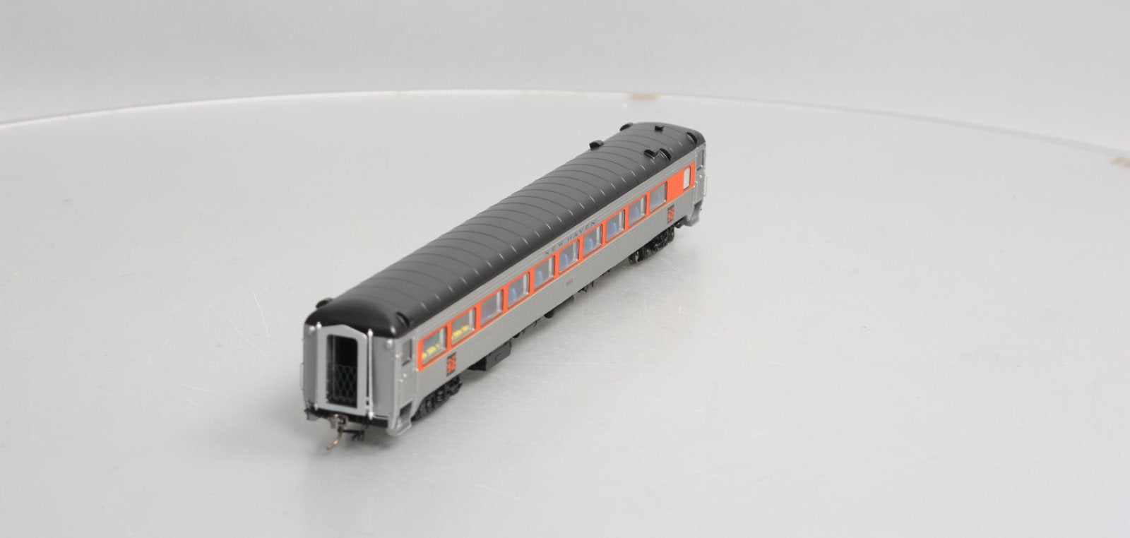 Rapido Trains 17023 HO New Haven Pullman-Bradley Stainless Steel Coach #8602