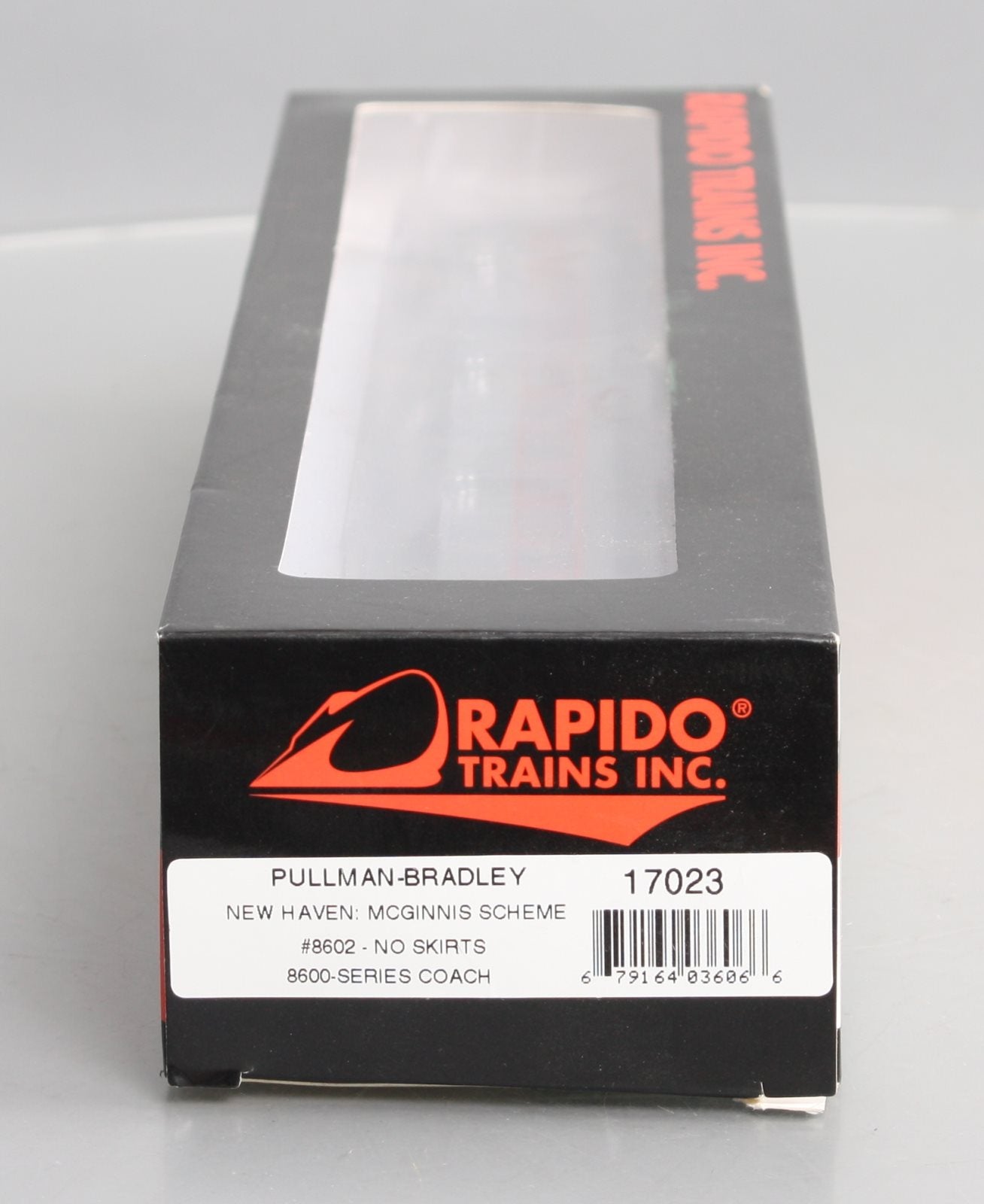 Rapido Trains 17023 HO New Haven Pullman-Bradley Stainless Steel Coach #8602