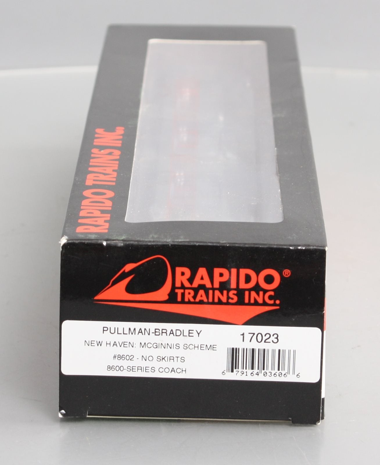 Rapido Trains 17023 HO New Haven Pullman-Bradley Stainless Steel Coach #8602