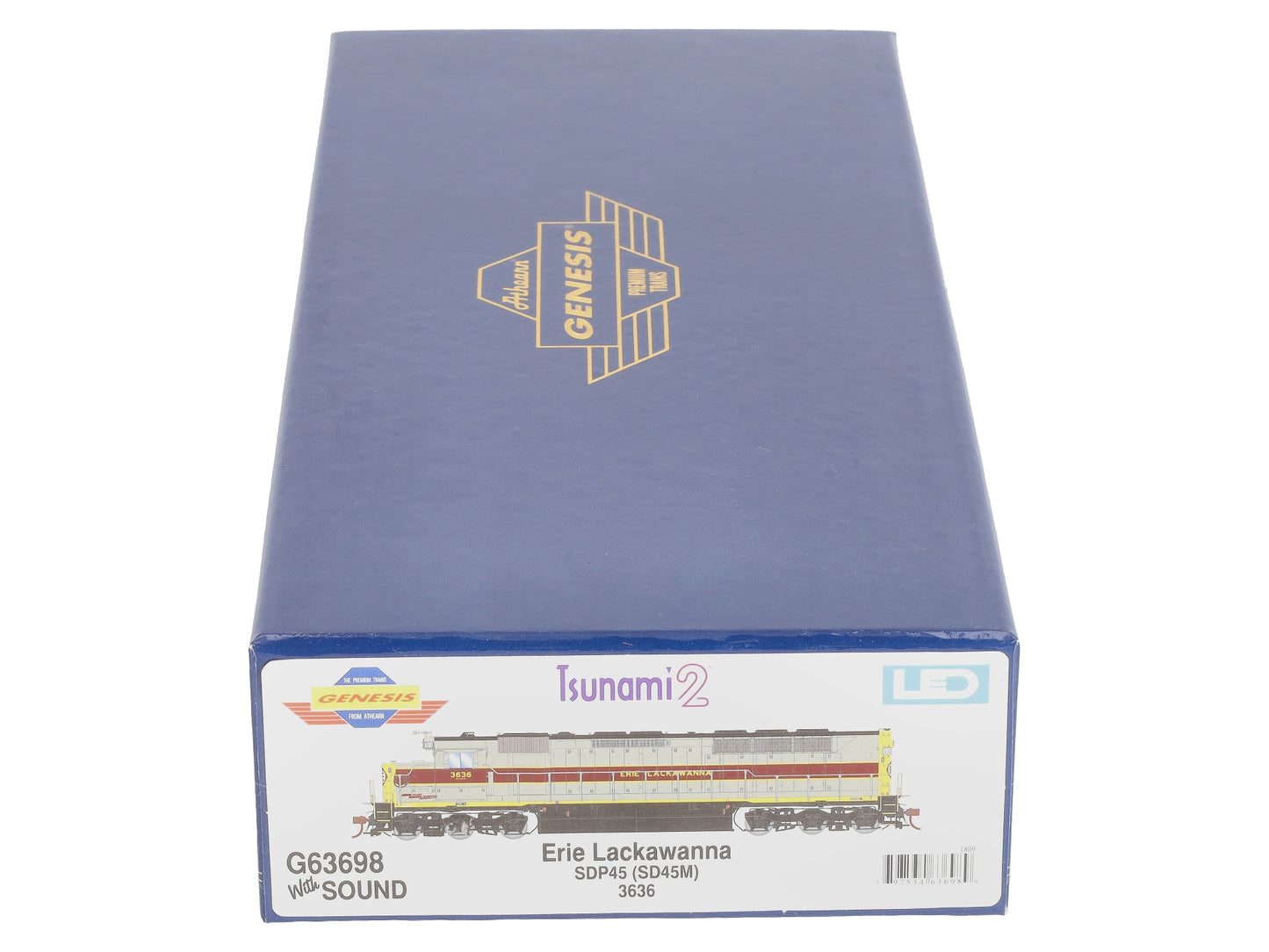 Athearn G63698 HO Erie Lackawanna SDP45 Diesel Locomotive with DCC & Sound #3636